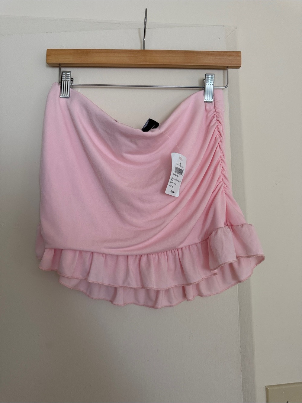 Windsor Light Pink Ruffled Mini Skirt